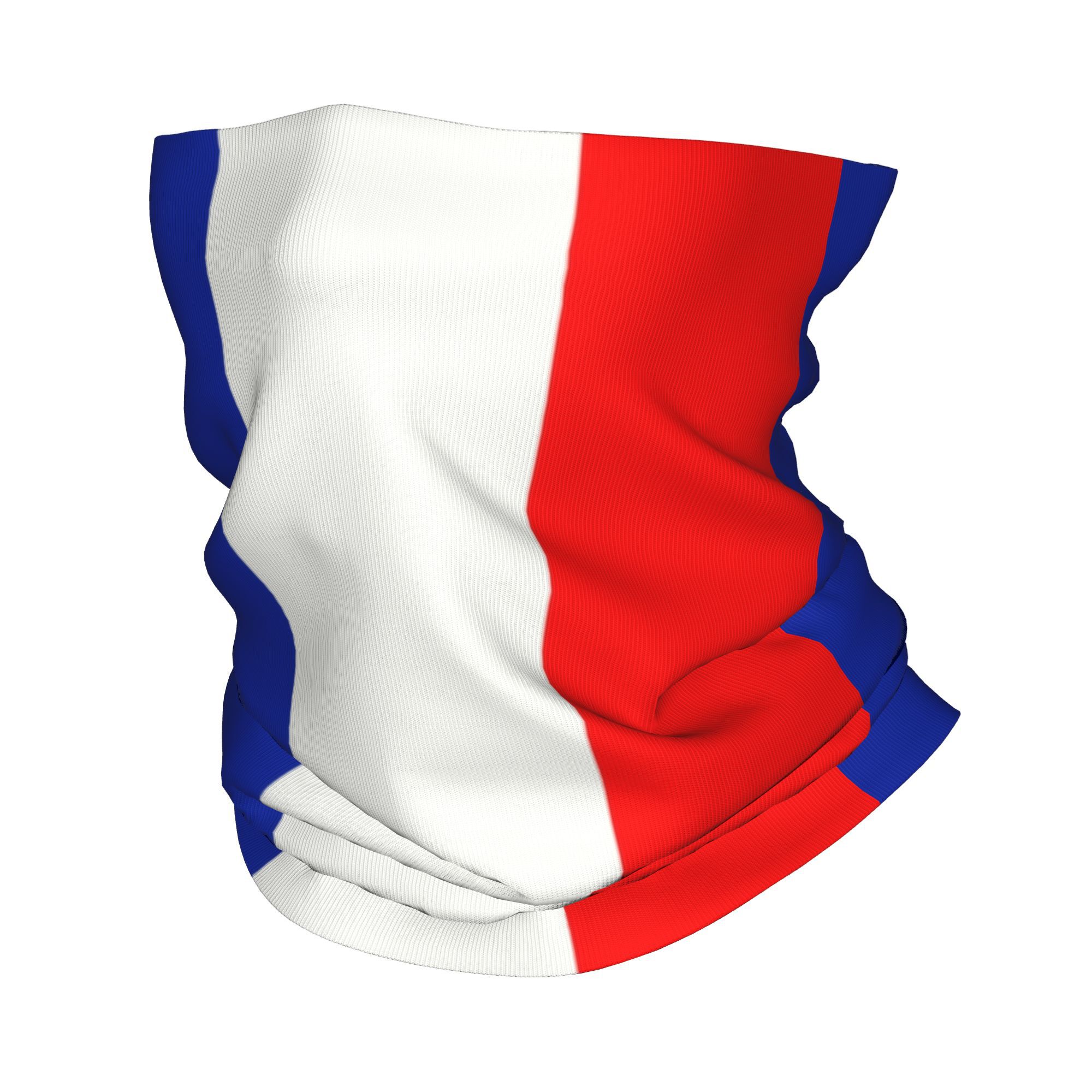 Neck Gaiter Fleece - CUSTOM French FLAG ฝรั่งเศสผ้าพันคอฤดูหนาวคออุ่นผู้หญิง Windproof Wrap