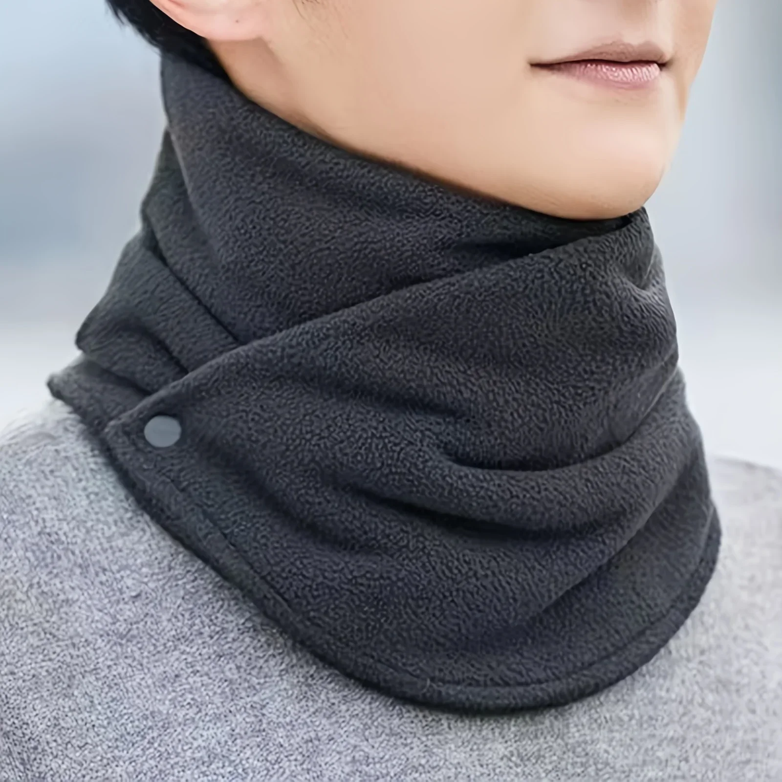 Neck Gaiter Fleece - ใหม่ขนแกะสําหรับผ้าพันคอผู้หญิงฤดูหนาว WARM ปลอมผ้าพันคอ Plush Bib Snood