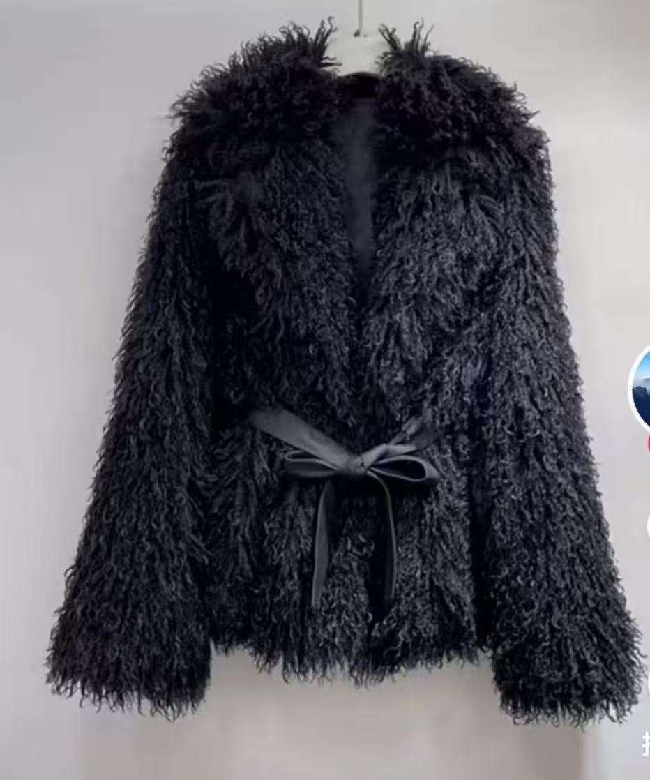 Wool Coat Peacoat - เสื้อโค้ทขนสัตว์ผู้หญิง ฤดูใบไม้ร่วง ฤดูหนาว แฟชั่นชั้นนำ เสื้อโค้ทขนเทียมสีชมพู สง่างาม