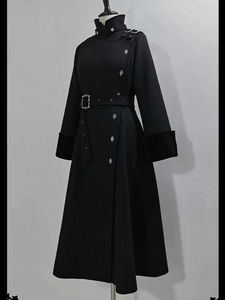 เสื้อโค้ทขนสัตว์ทรงเข้ารูปยาวป - Wool Coat Peacoat บทวิจารณ์และราคา
