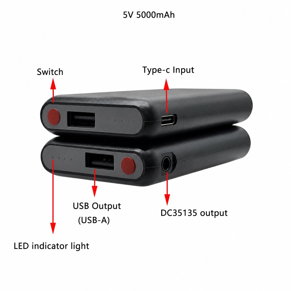 5V 5000mAh ถุงมืออุ่นแบตเตอรี่ - Heated Vest Battery บทวิจารณ์และราคา