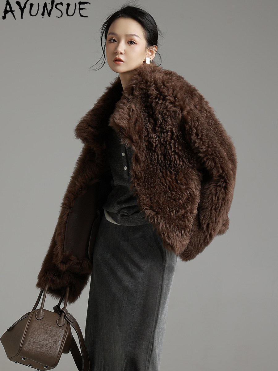AYUNSUE เสื้อโค้ทขนแกะทัสคานีธ - Wool Coat Peacoat บทวิจารณ์และราคา