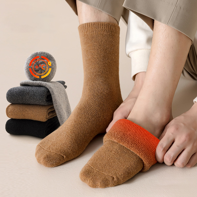 ถุงเท้ากันหนาว 2 คู่ ถุงเท้าผู - Thermal Sock Wool บทวิจารณ์และราคา