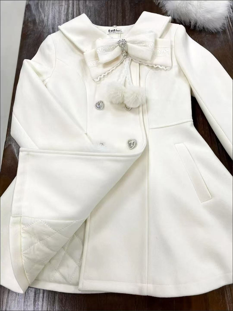 เสื้อโค้ทผู้หญิงสไตล์ญี่ปุ่นสำ - Wool Coat Peacoat บทวิจารณ์และราคา