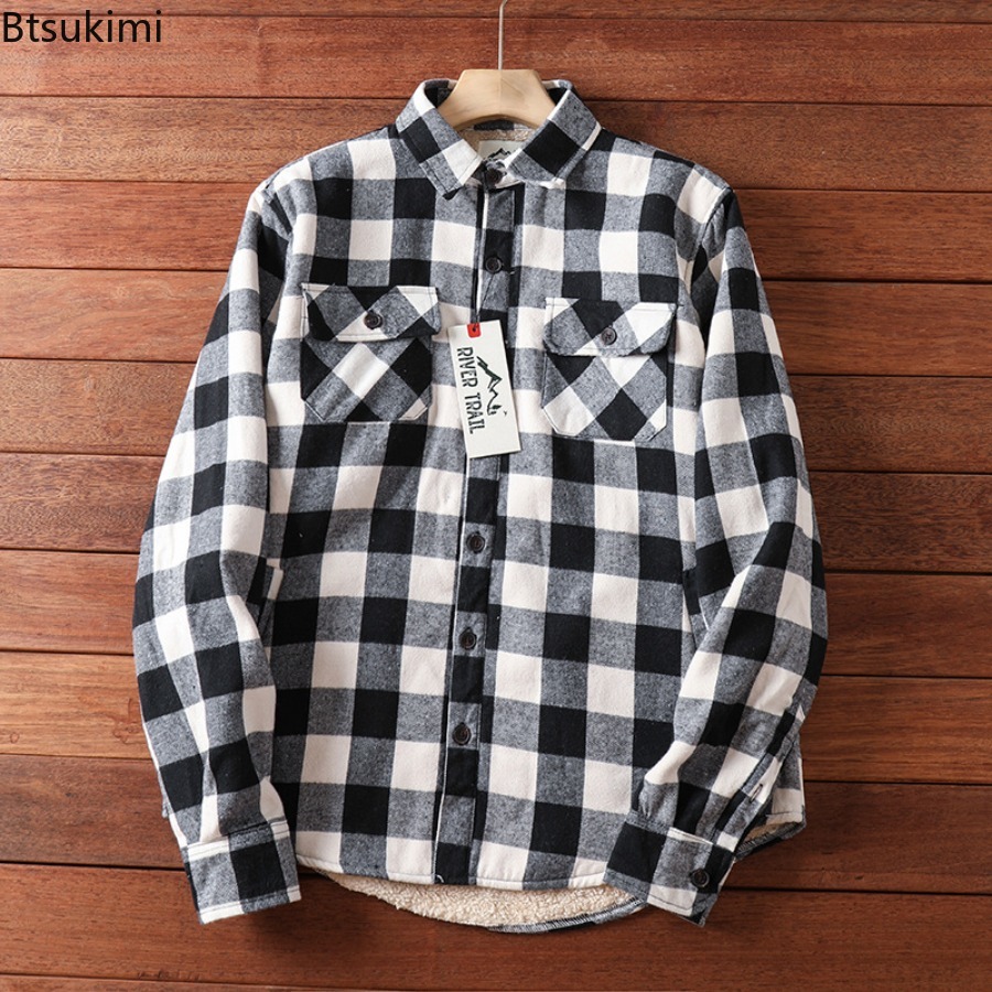 เสื้อแจ็คเก็ตผ้าฟลีซลายสก็อตสำ - Flannel Shirt Lined บทวิจารณ์และราคา