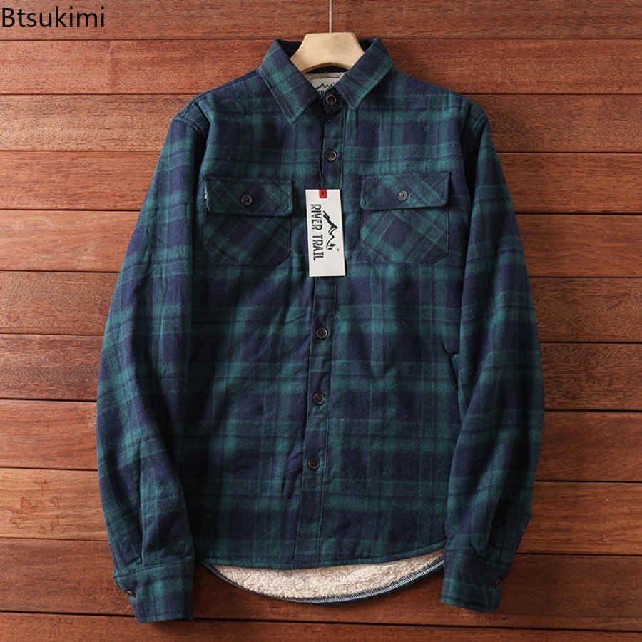 เสื้อแจ็คเก็ตผ้าฟลีซลายสก็อตสำ - Flannel Shirt Lined บทวิจารณ์และราคา
