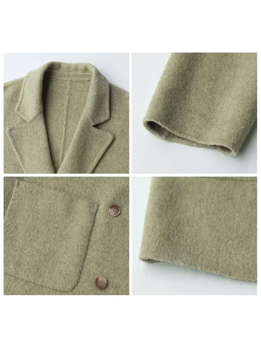 เสื้อโค้ทขนสัตว์ผู้หญิง CHIC V - Wool Coat Peacoat บทวิจารณ์และราคา