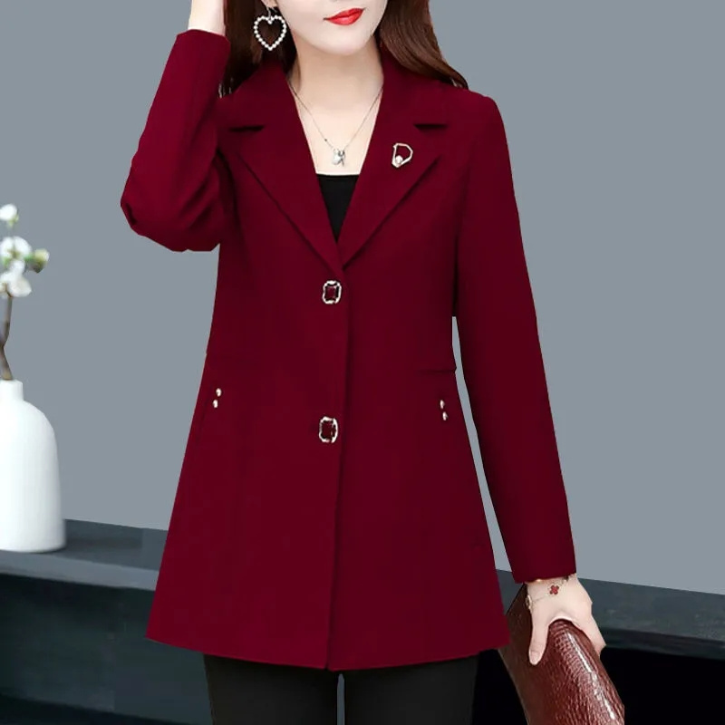 ฤดูใบไม้ร่วงเสื้อสั้น 40 ปี 50 - Wool Coat Peacoat บทวิจารณ์และราคา