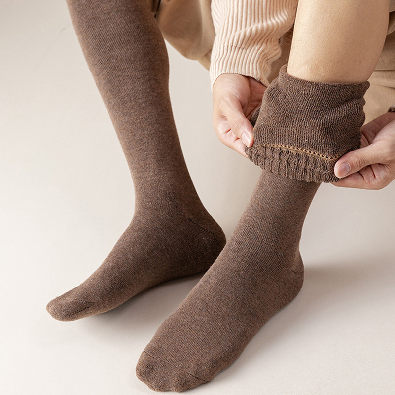 EU38-45 ขายาวฤดูหนาว Mens หนาข - Thermal Sock Wool บทวิจารณ์และราคา