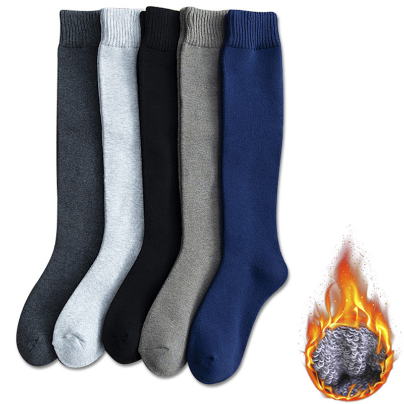 EU38-45 ขายาวฤดูหนาว Mens หนาข - Thermal Sock Wool บทวิจารณ์และราคา